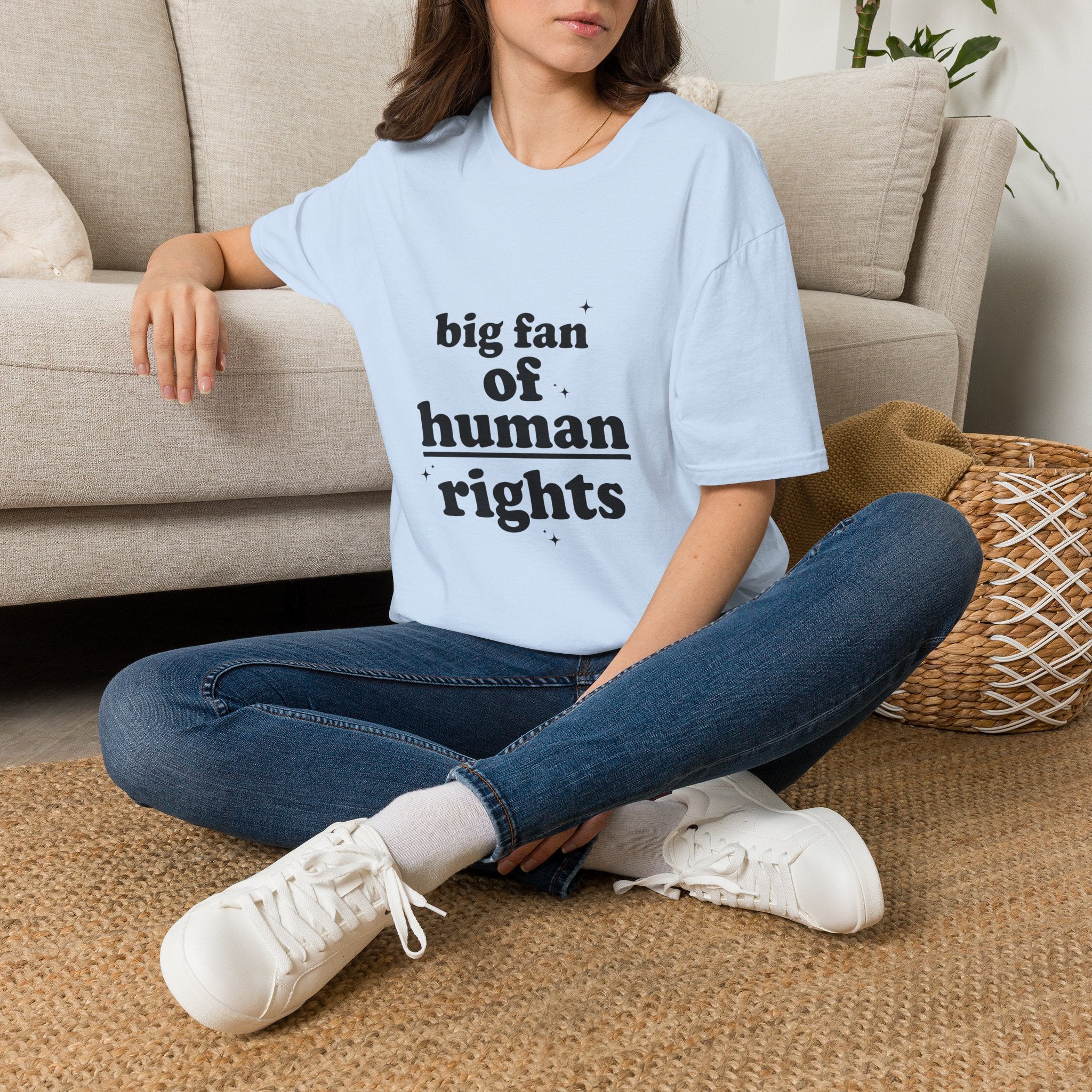 Human Rights T-Shirt — “big fan of human rights” Graphic Tee