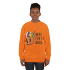Halloween Pumpkin 'Here for the Boos' Sweatshirt