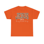 Jesus Leopard Print T-Shirt — John 4:6 Faith Tee