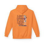 Hoodie — “I Don’t Have the Energy to Pretend I Like You Today” Skeleton Graphic