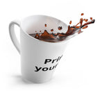 Latte Mug — "Print It Your Way" Customizable White Coffee Cup