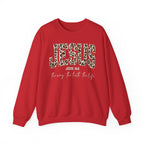 JESUS Leopard Print Crewneck