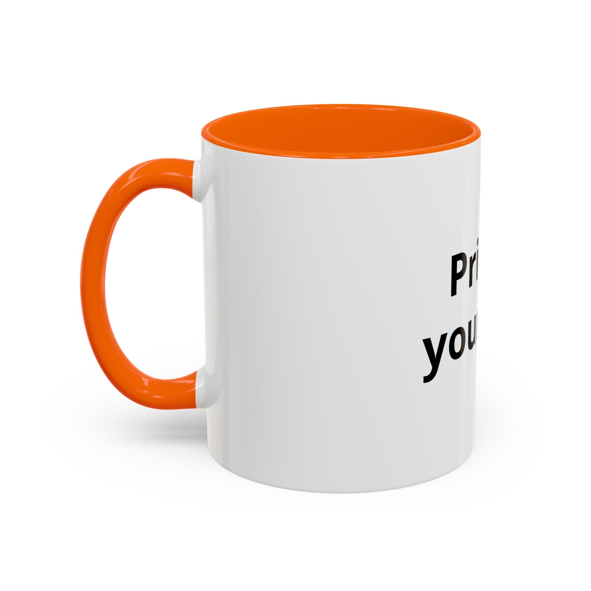 Custom Accent Coffee Mug - 11/15oz