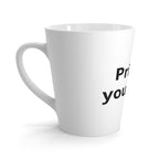 Latte Mug — "Print It Your Way" Customizable White Coffee Cup