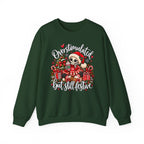 Overstimulated but still festive- Christmas Sweatshirt