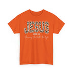 Jesus Leopard Print T-Shirt — John 4:6 Faith Tee