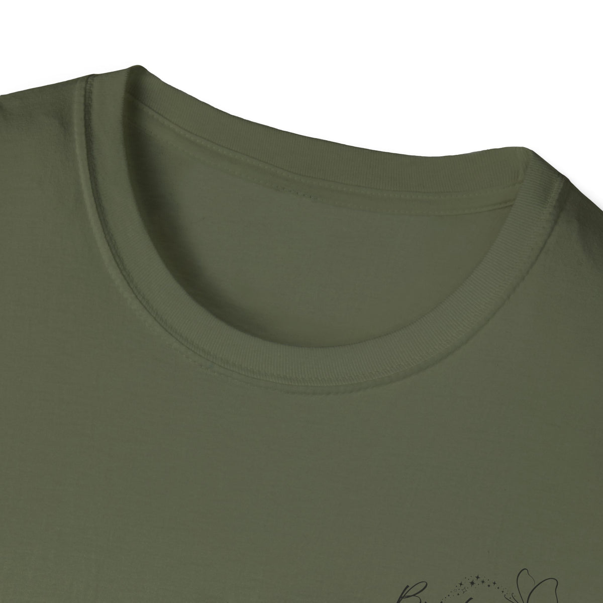 "Overstimulated But Still Festive" Holiday T-Shirt (Back)