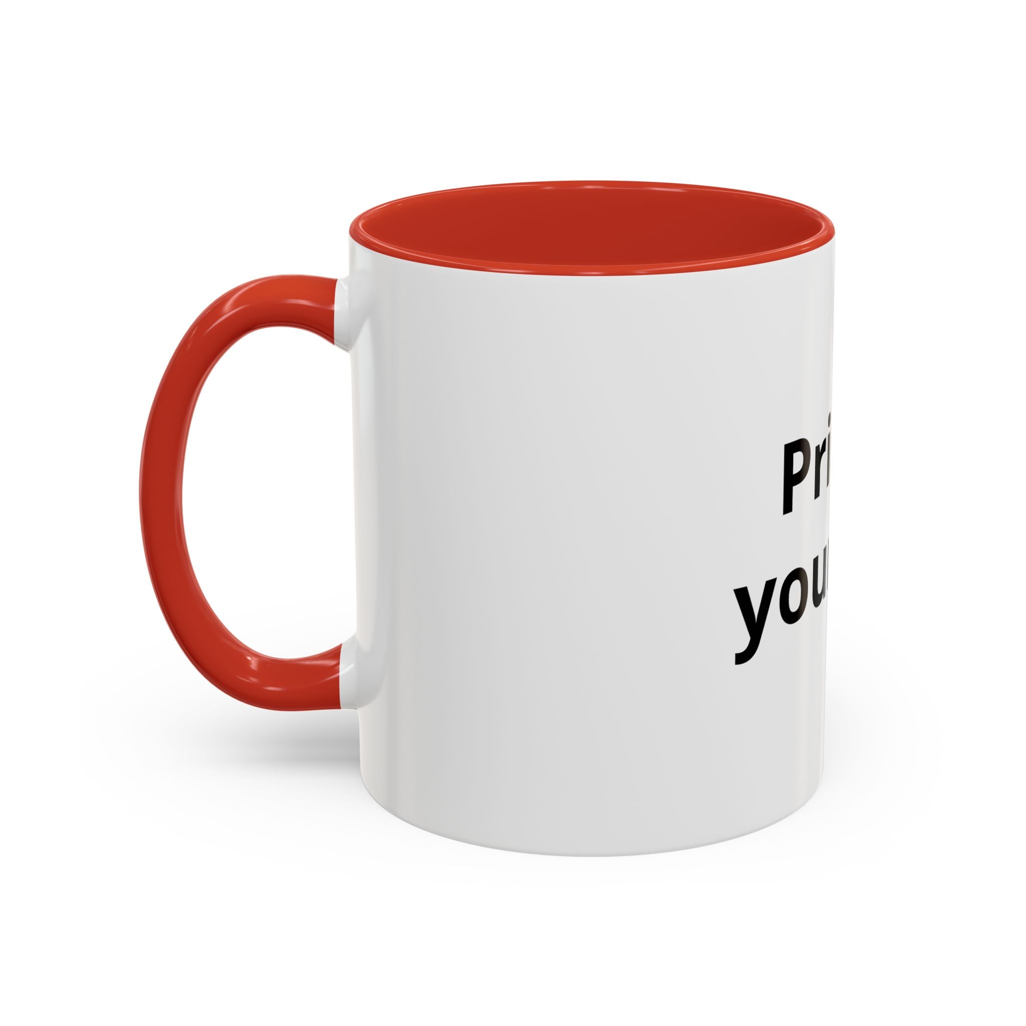 Custom Accent Coffee Mug - 11/15oz