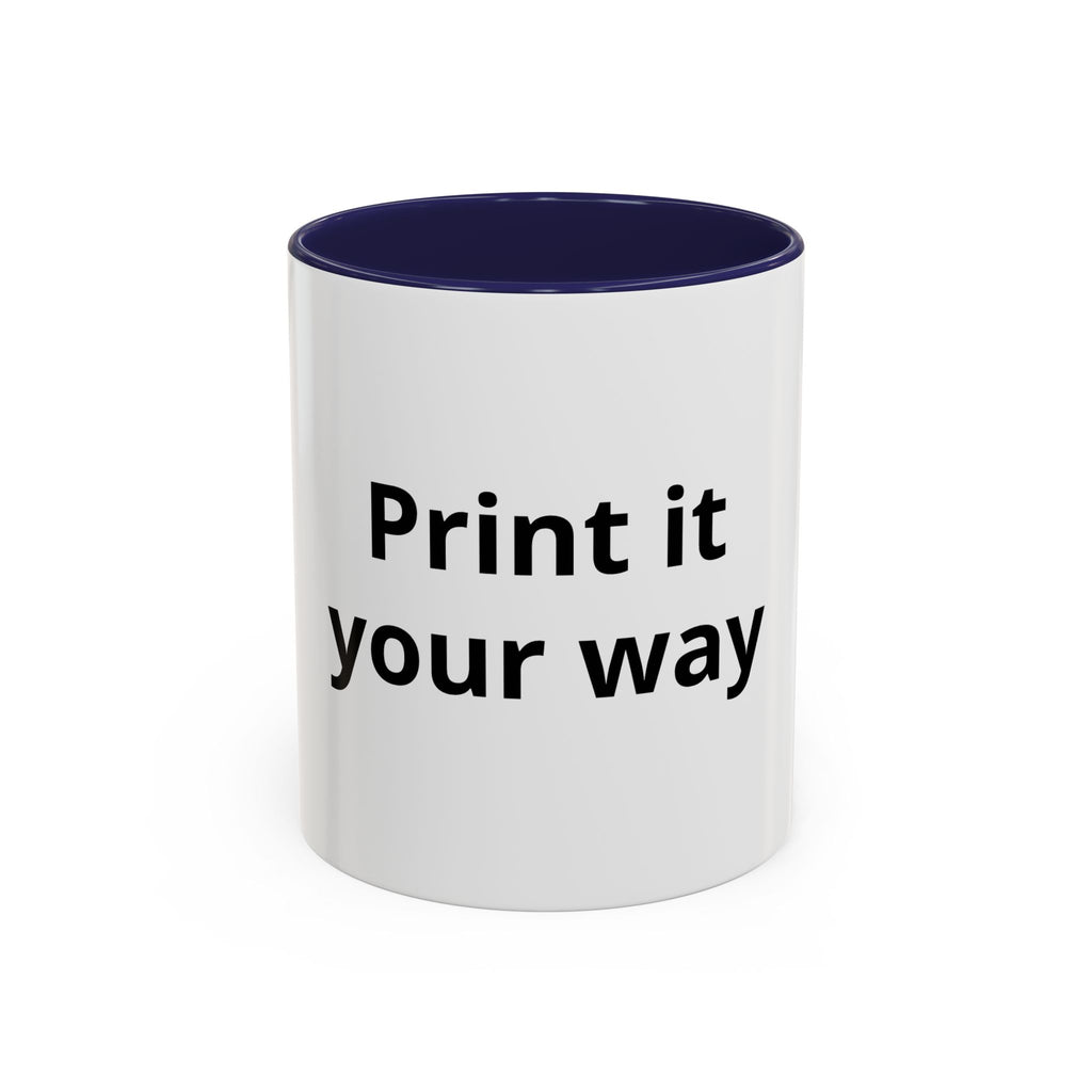 Custom Accent Coffee Mug - 11/15oz