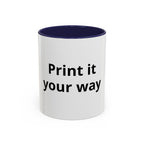 Custom Accent Coffee Mug - 11/15oz