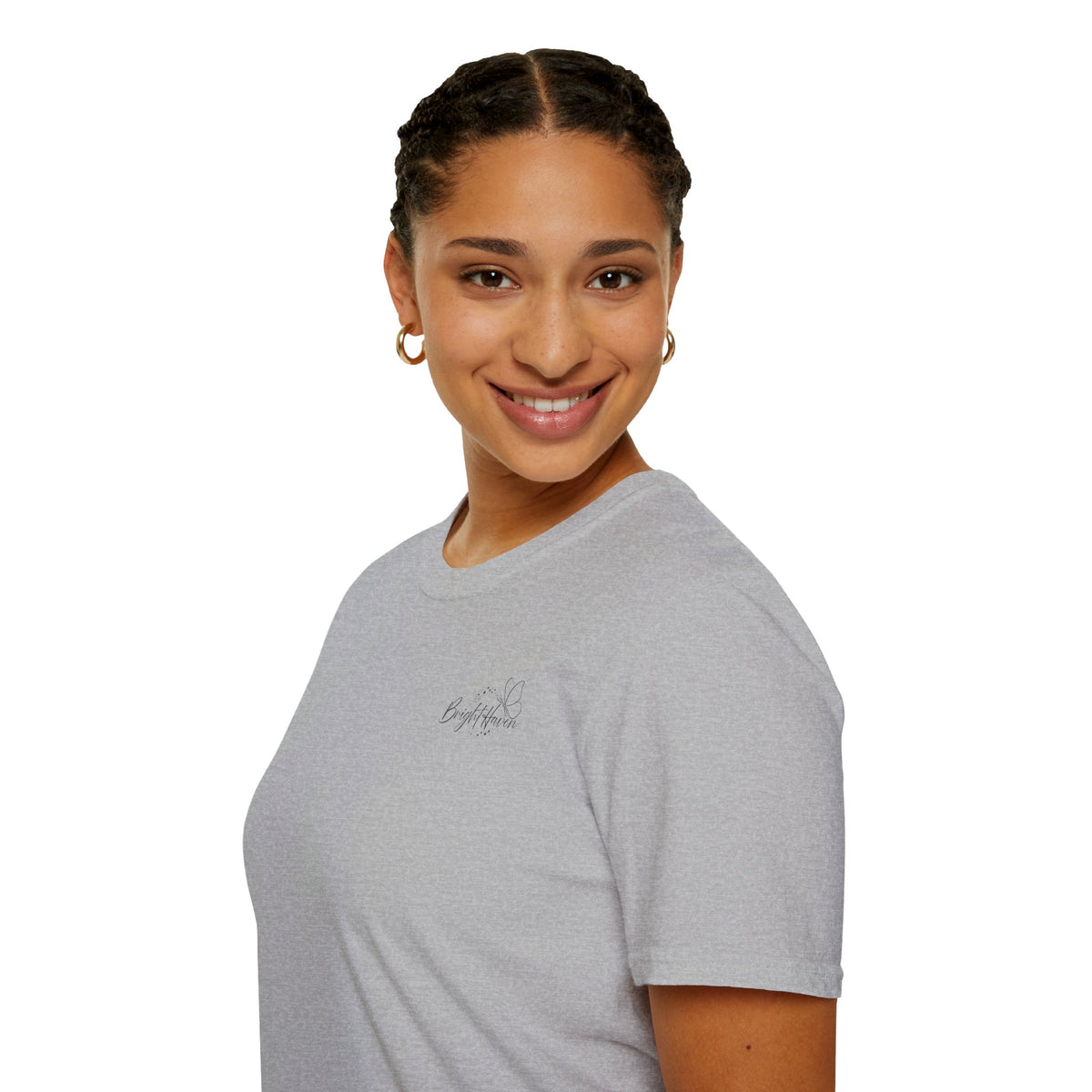 "Overstimulated But Still Festive" Holiday T-Shirt (Back)