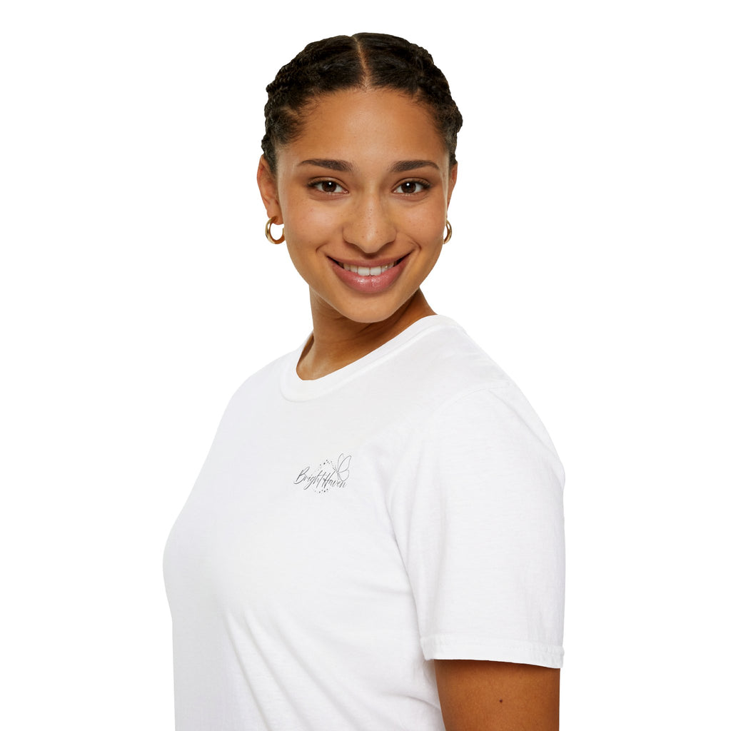 "Overstimulated But Still Festive" Holiday T-Shirt (Back)