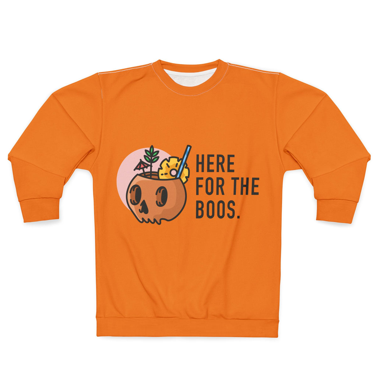 Halloween Pumpkin 'Here for the Boos' Sweatshirt