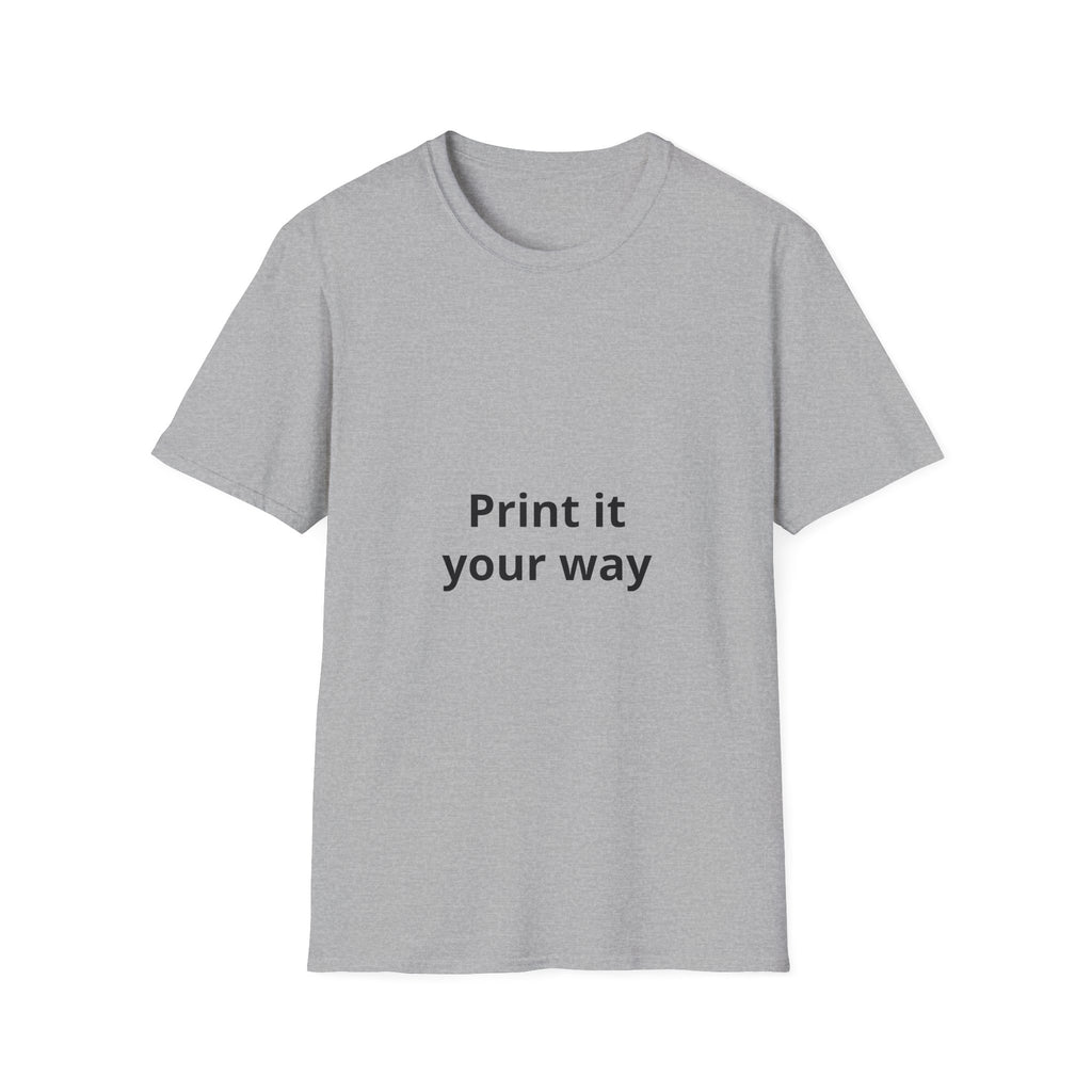 Custom Print T-Shirt — customizable Graphic Tee