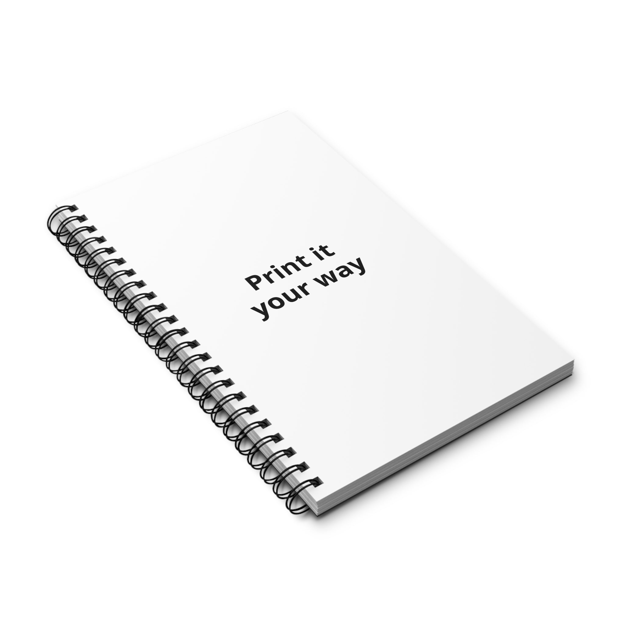 Spiral Journal — "Print it your way" Customizable Notebook