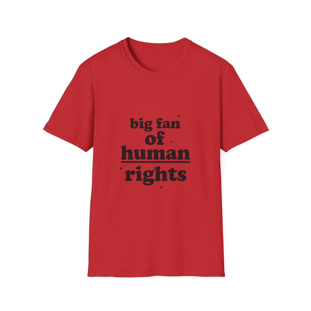 Human Rights T-Shirt — “big fan of human rights” Graphic Tee