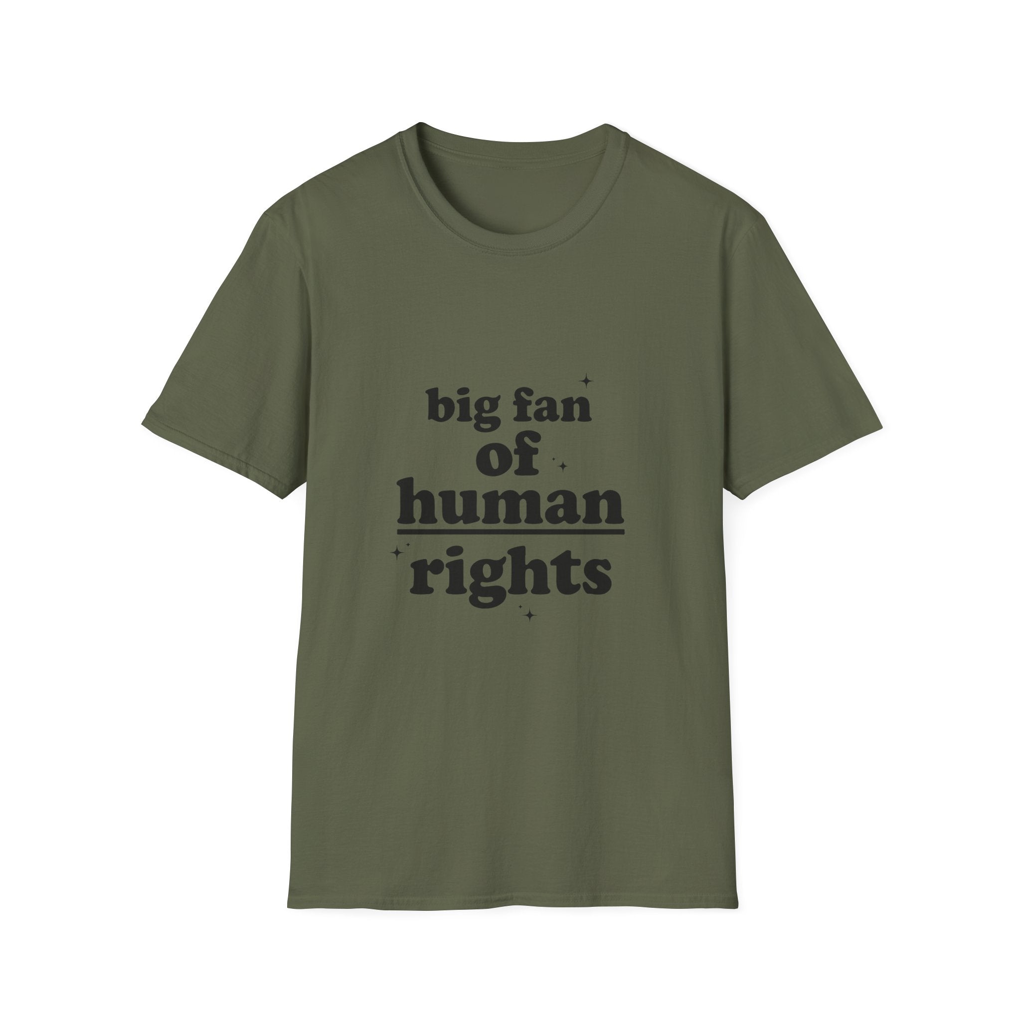 Human Rights T-Shirt — “big fan of human rights” Graphic Tee