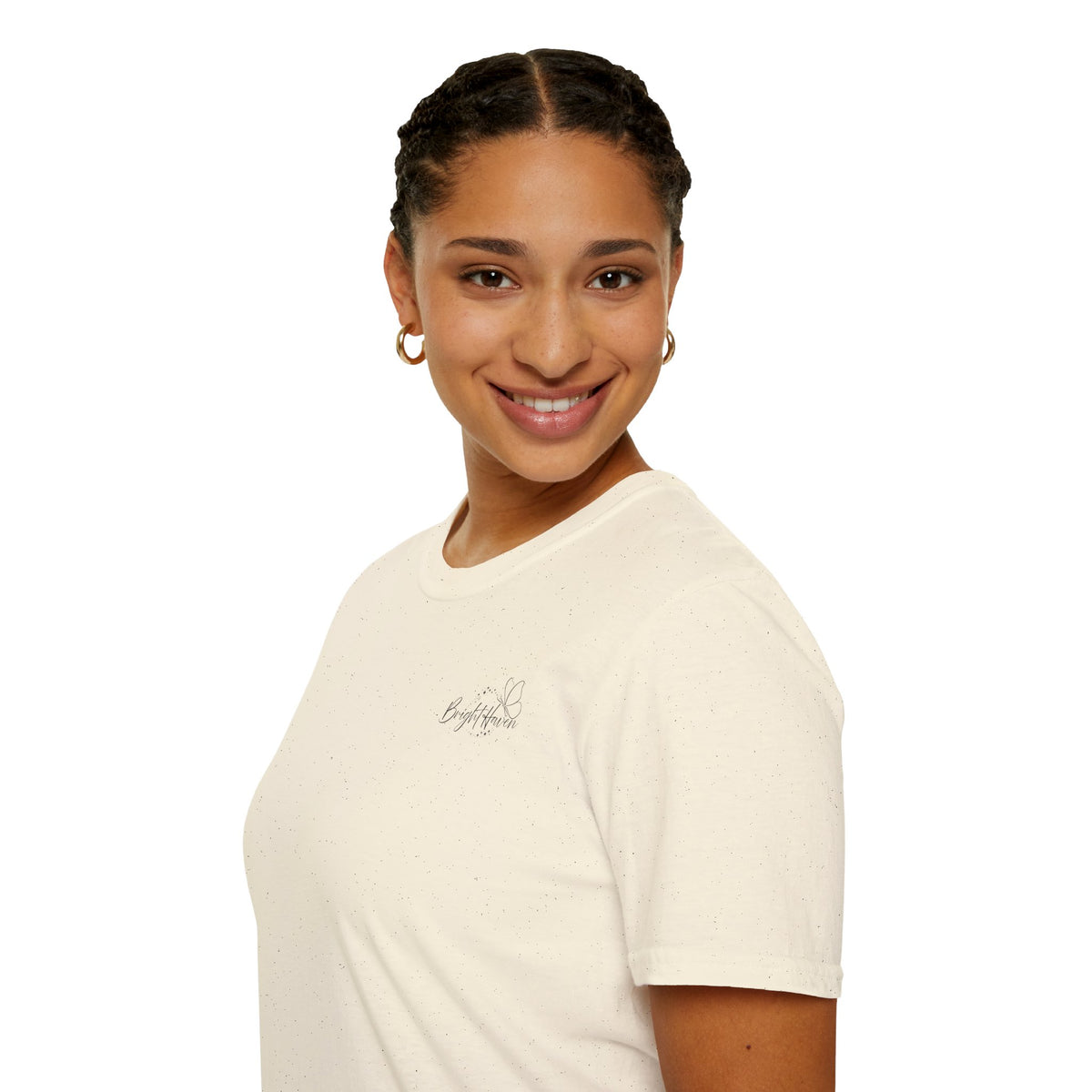 "Overstimulated But Still Festive" Holiday T-Shirt (Back)