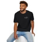 "Overstimulated But Still Festive" Holiday T-Shirt (Back)