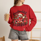 Overstimulated but still festive- Christmas Sweatshirt