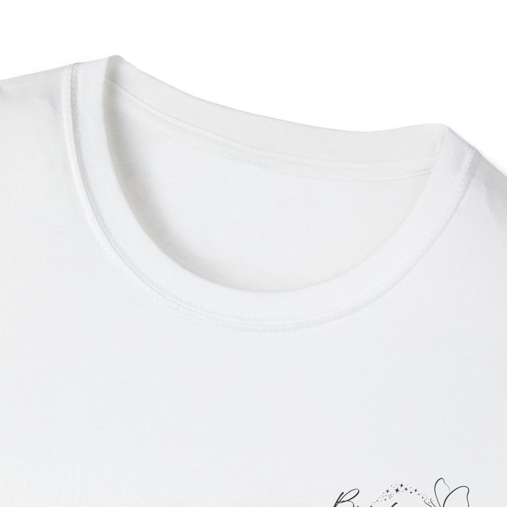 "Overstimulated But Still Festive" Holiday T-Shirt (Back)