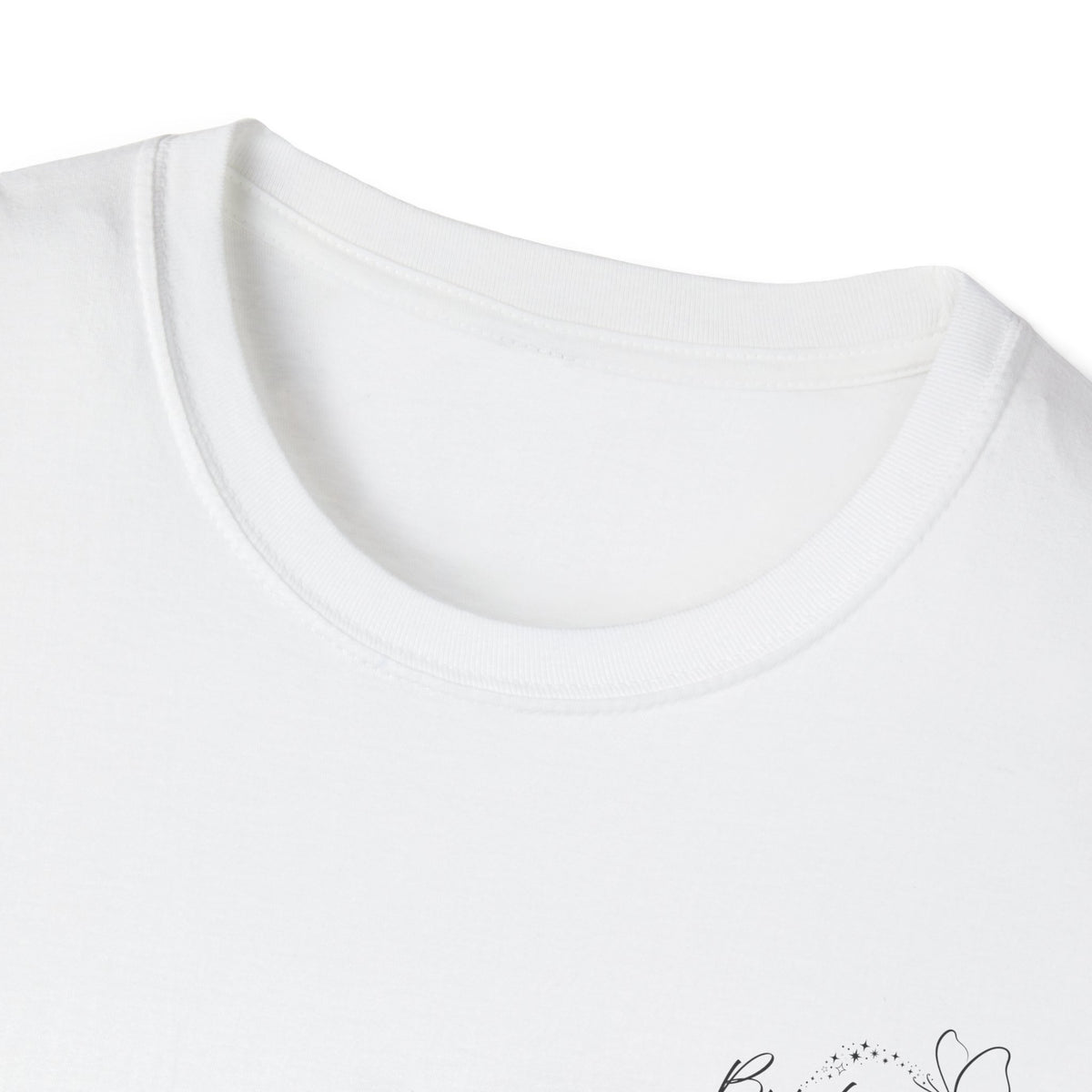 "Overstimulated But Still Festive" Holiday T-Shirt (Back)