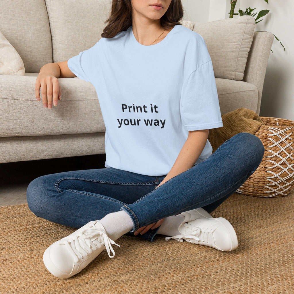 Custom Print T-Shirt — customizable Graphic Tee