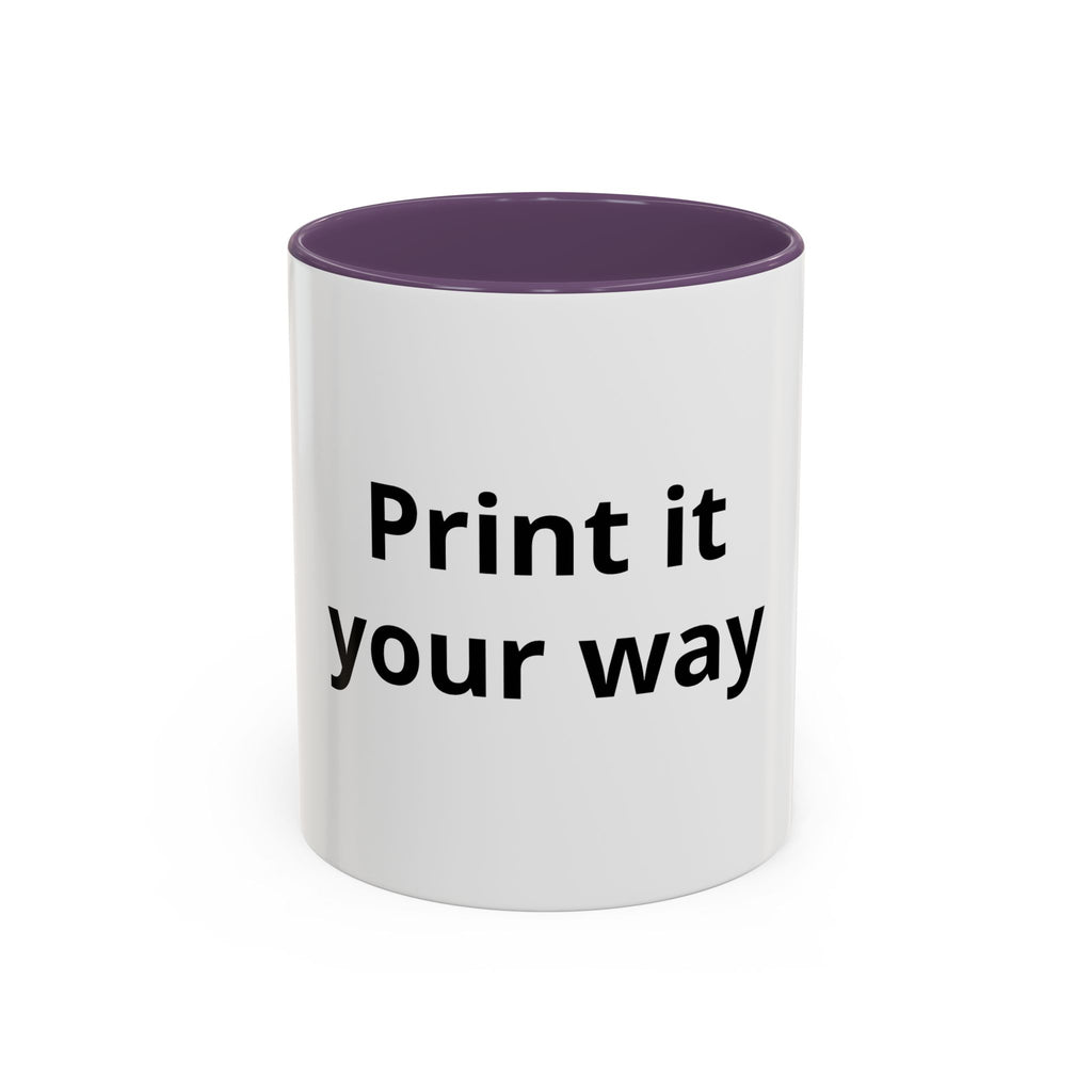Custom Accent Coffee Mug - 11/15oz