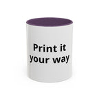 Custom Accent Coffee Mug - 11/15oz