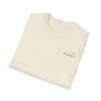 "Overstimulated But Still Festive" Holiday T-Shirt (Back)