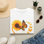 Sunflower T-Shirt — Heart Floral Nature Tee