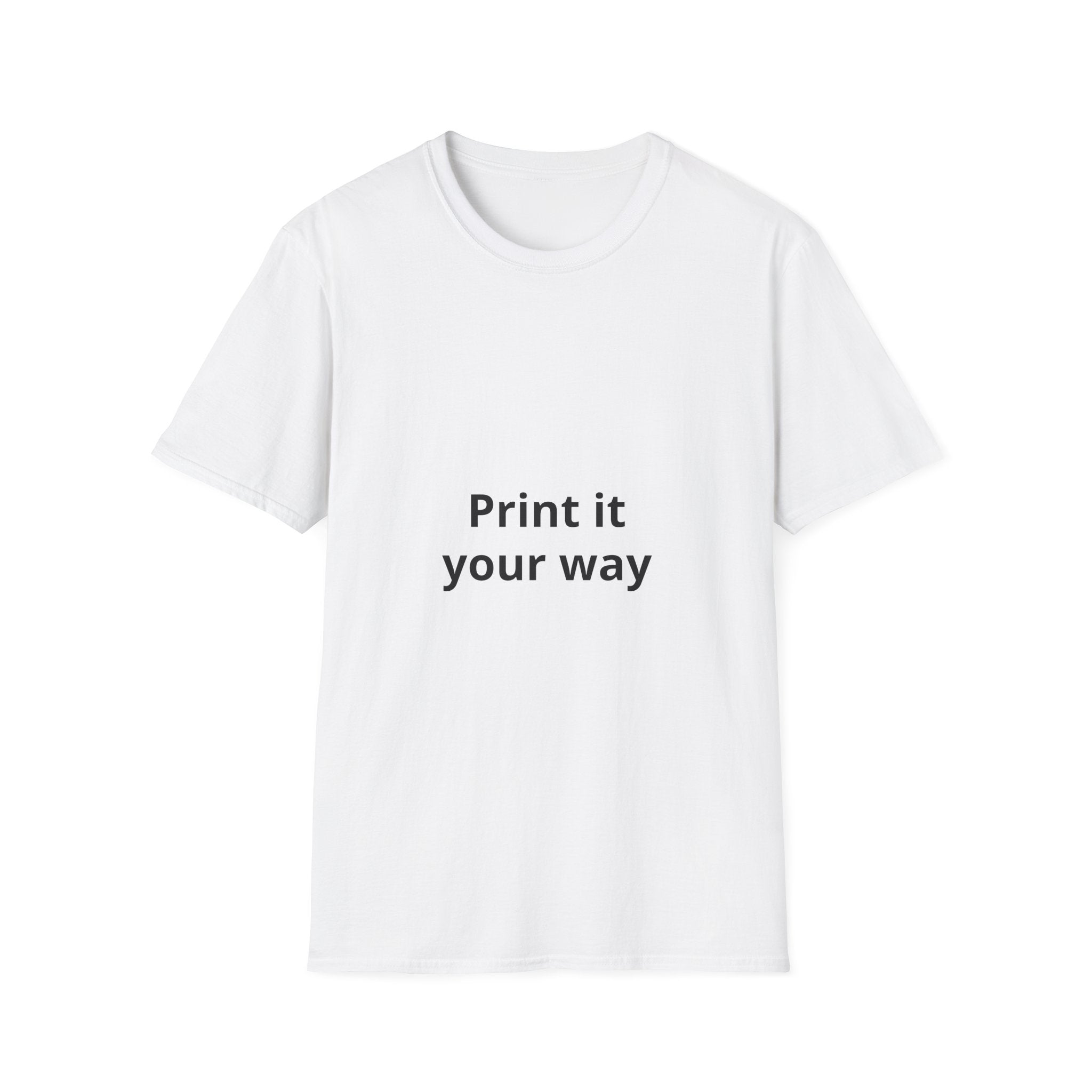 Custom Print T-Shirt — customizable Graphic Tee