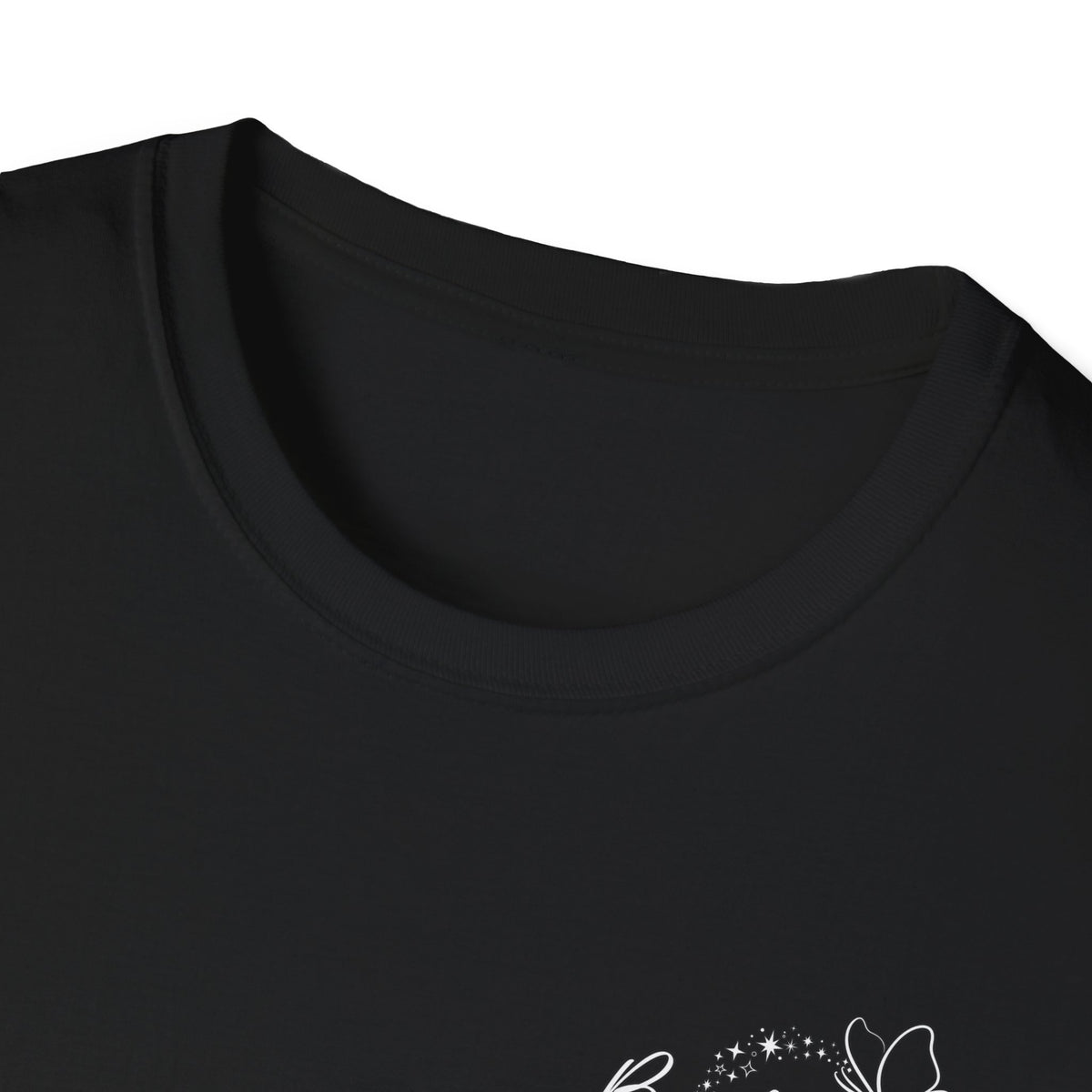 "Overstimulated But Still Festive" Holiday T-Shirt (Back)