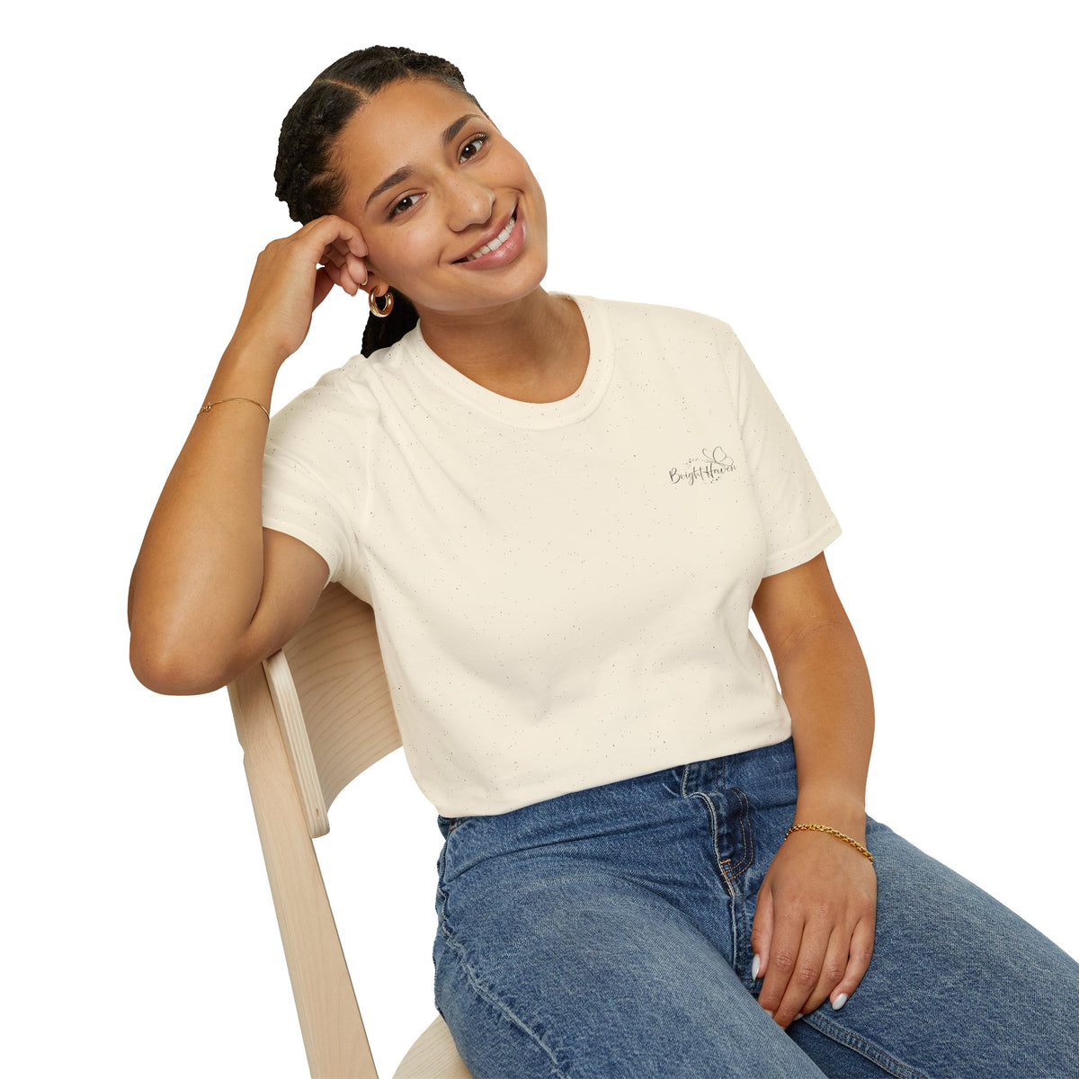 "Overstimulated But Still Festive" Holiday T-Shirt (Back)