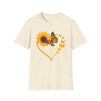 Sunflower T-Shirt — Heart Floral Nature Tee