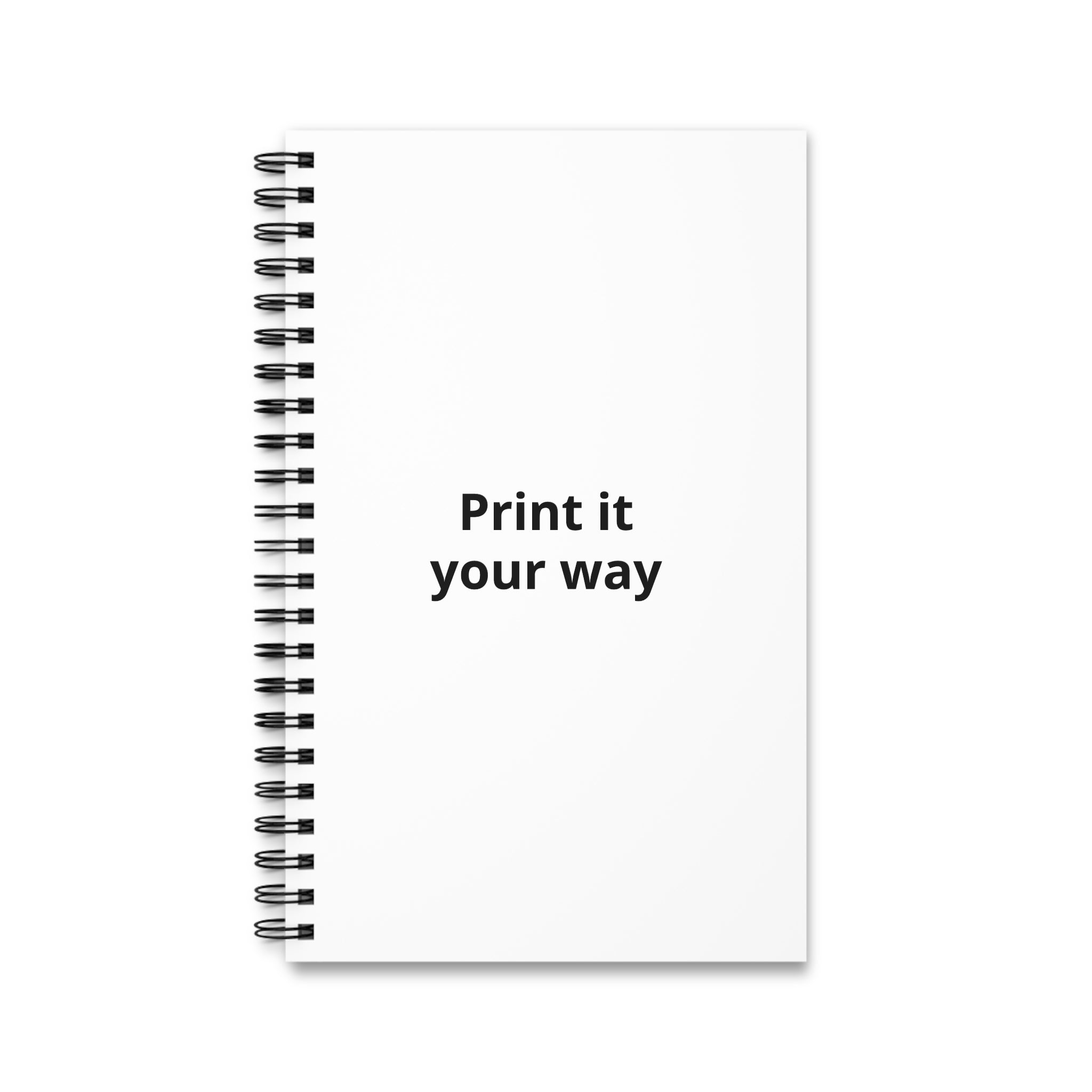 Spiral Journal — "Print it your way" Customizable Notebook