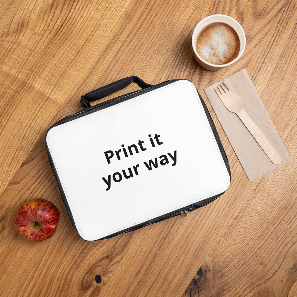 Customizable Lunch Bag — "Print it your way" Insulated Lunch Box
