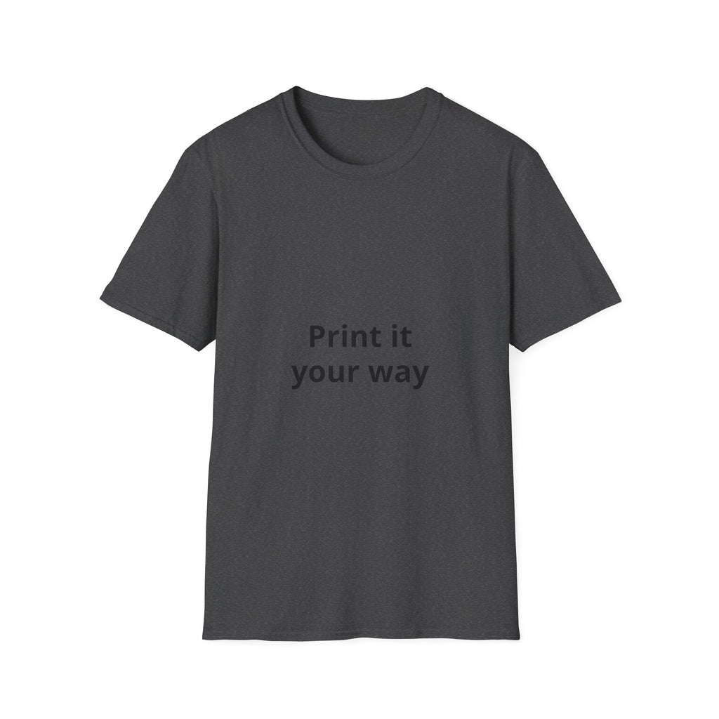 Custom Print T-Shirt — customizable Graphic Tee