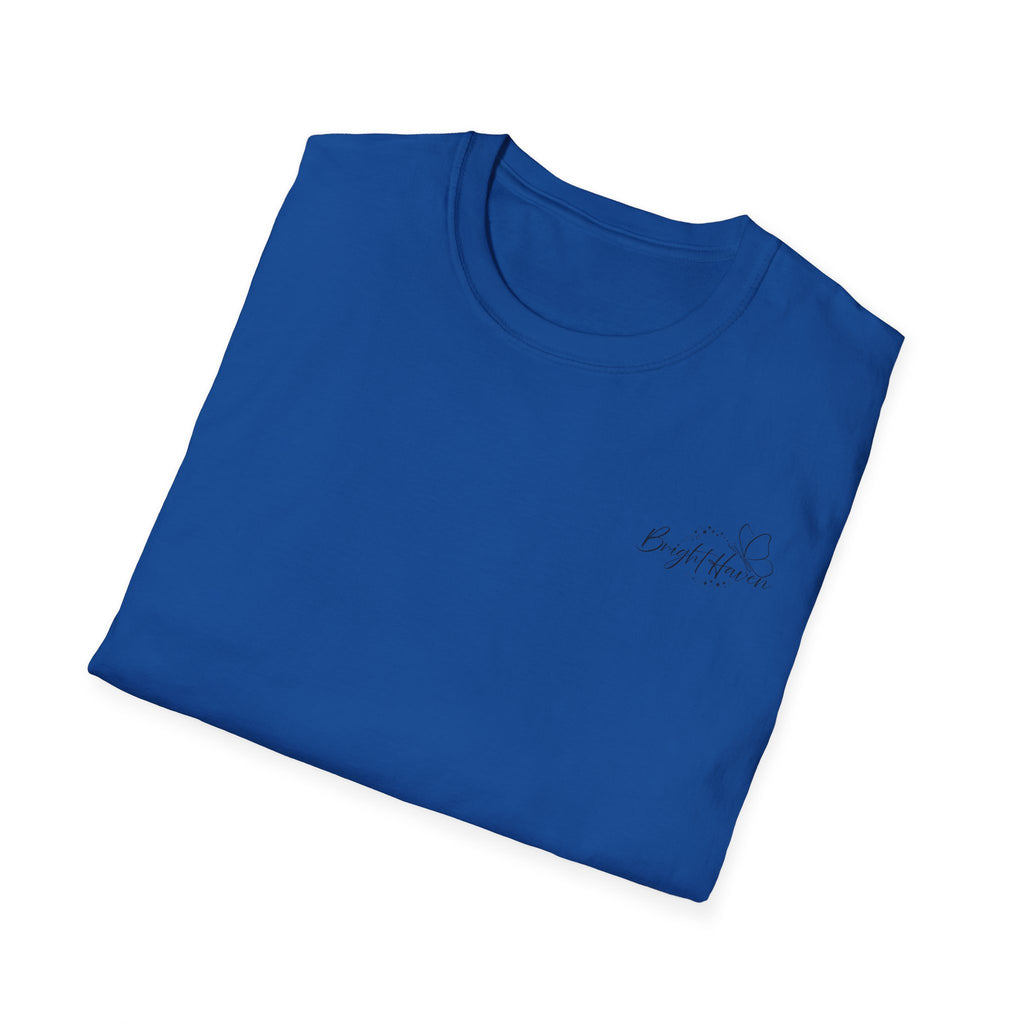 "Overstimulated But Still Festive" Holiday T-Shirt (Back)