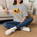 Sunflower T-Shirt — Heart Floral Nature Tee