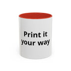 Custom Accent Coffee Mug - 11/15oz