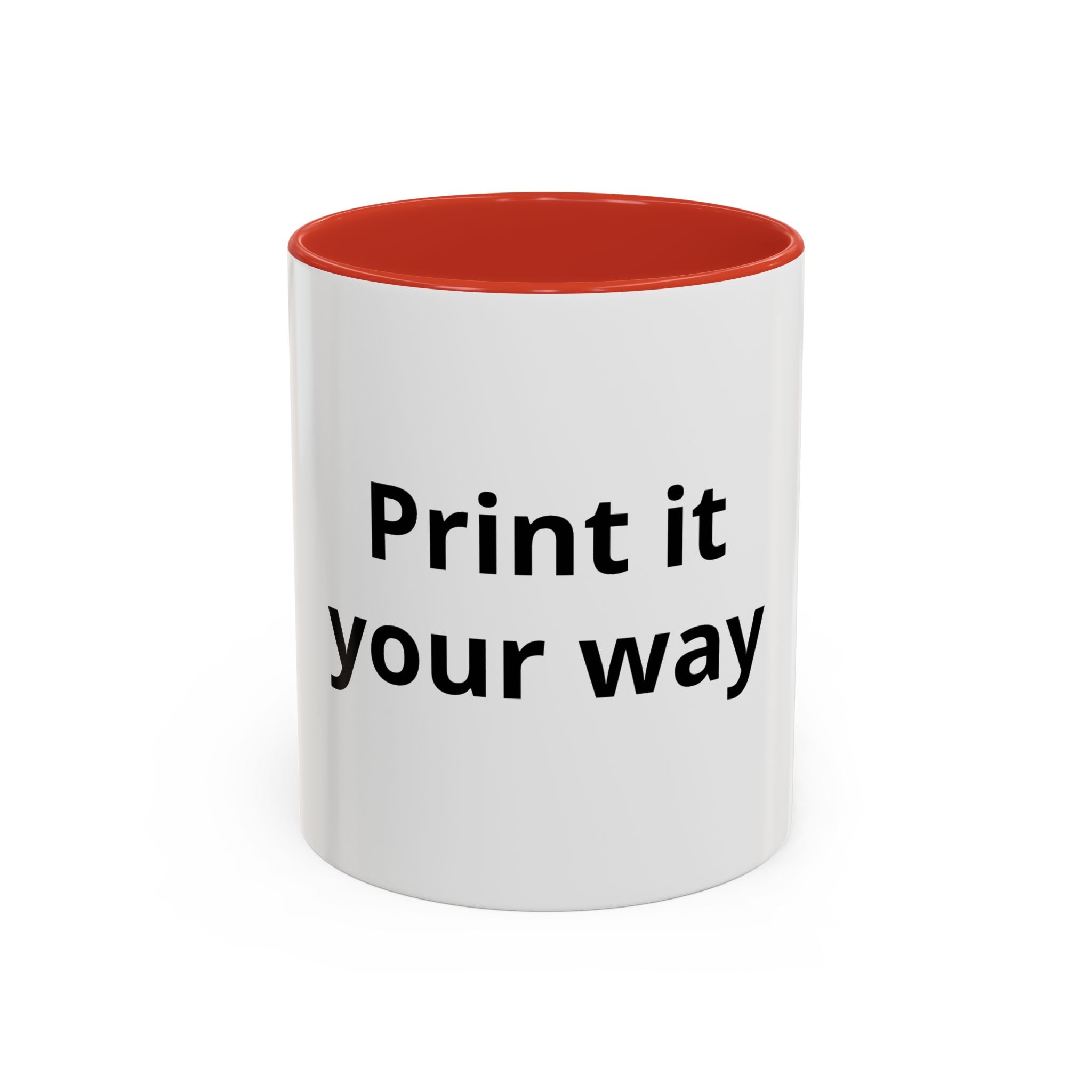 Custom Accent Coffee Mug - 11/15oz