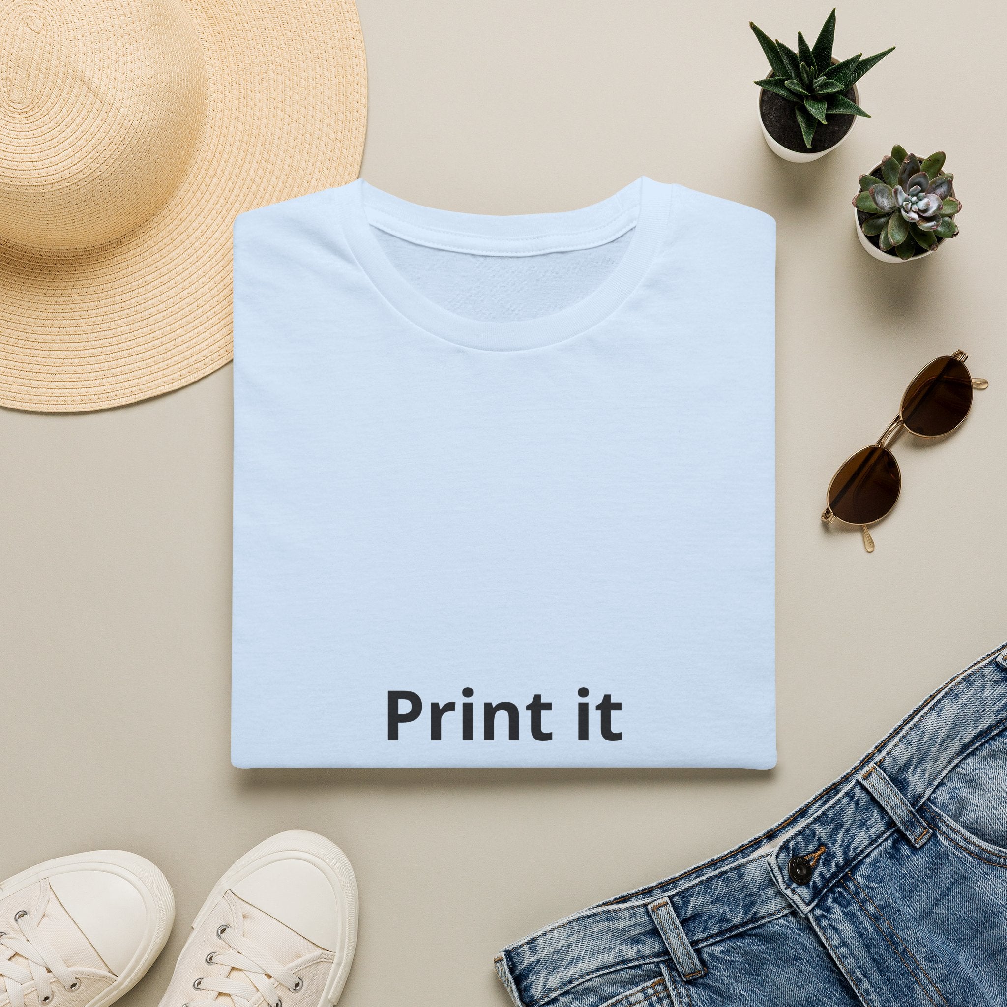 Custom Print T-Shirt — customizable Graphic Tee