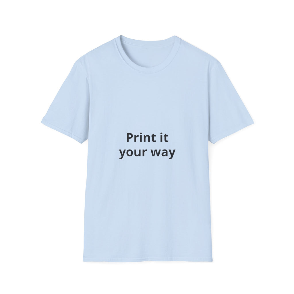 Custom Print T-Shirt — customizable Graphic Tee