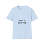 Custom Print T-Shirt — customizable Graphic Tee