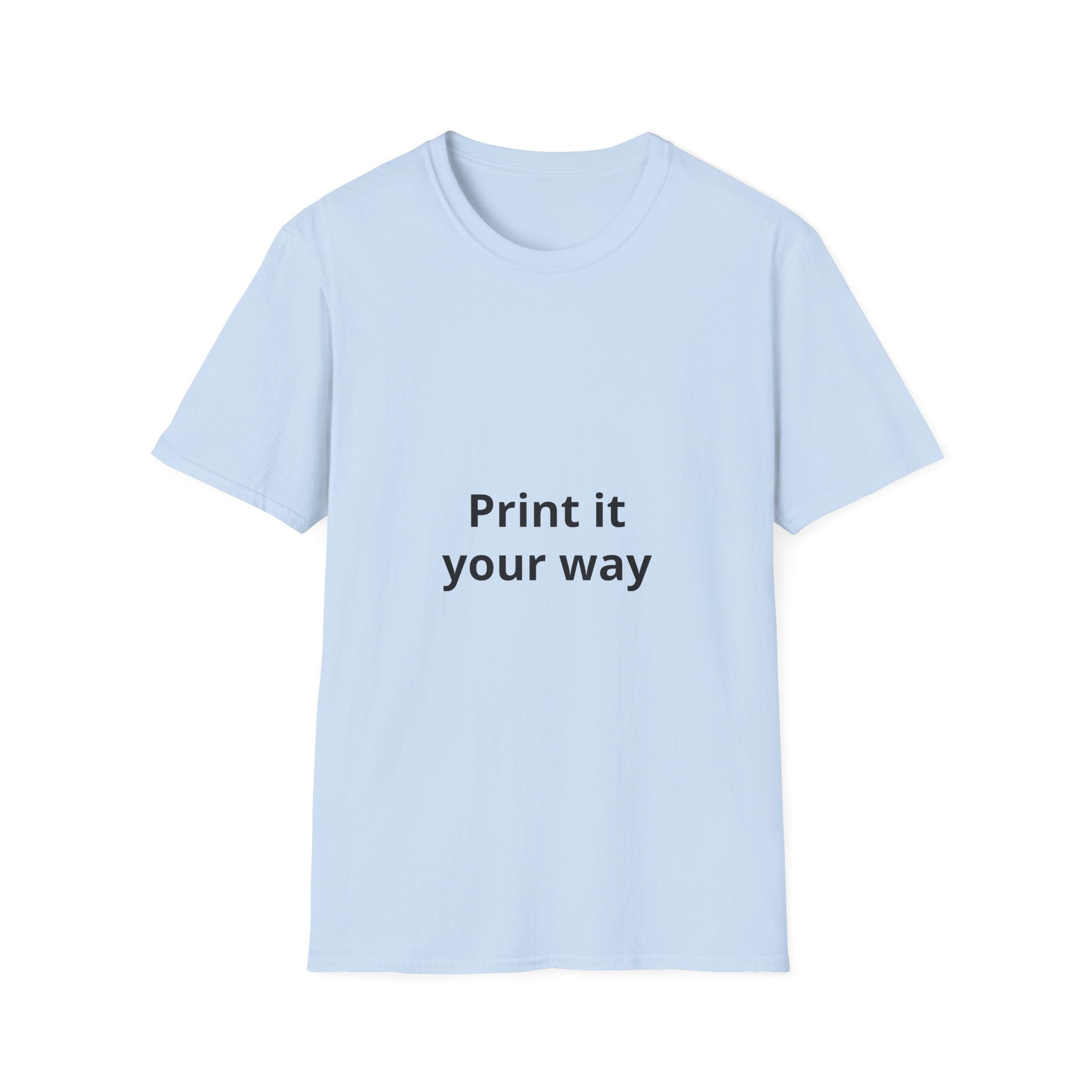 Custom Print T-Shirt — customizable Graphic Tee