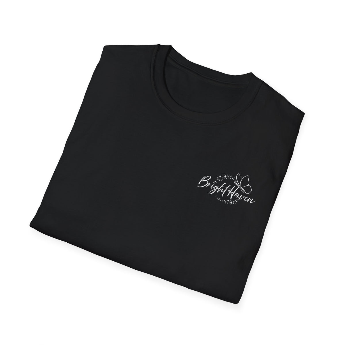 "Overstimulated But Still Festive" Holiday T-Shirt (Back)