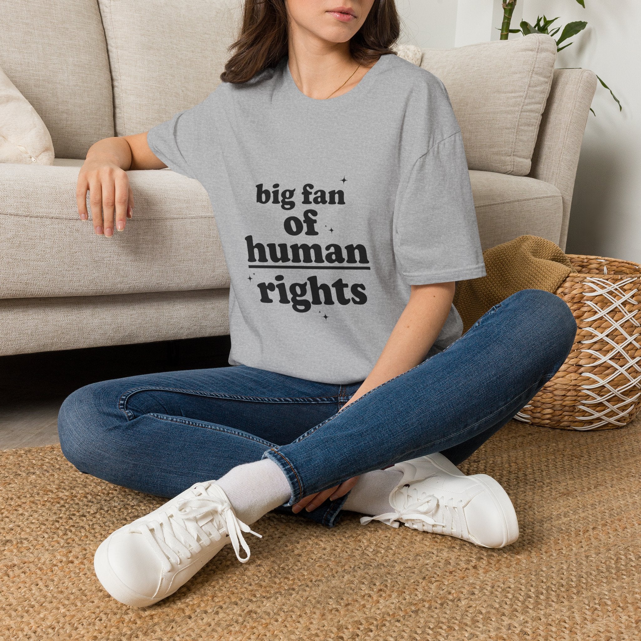 Human Rights T-Shirt — “big fan of human rights” Graphic Tee