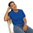 "Overstimulated But Still Festive" Holiday T-Shirt (Back)