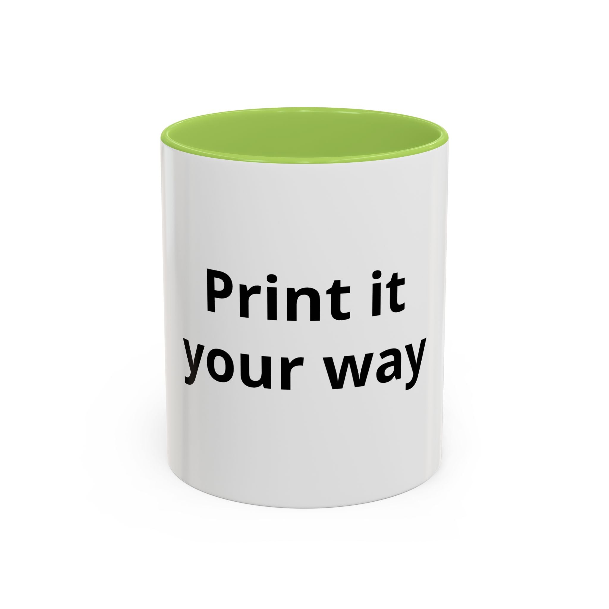 Custom Accent Coffee Mug - 11/15oz